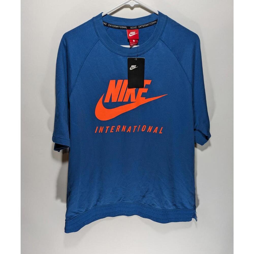 NWT Men Nike International Short Sleeve Lightweight Crew Shirt 834306-457 Size L